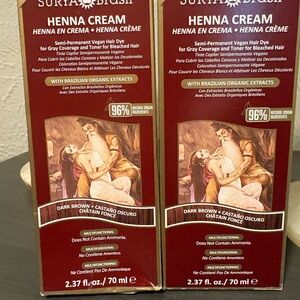 Henna Cream Semi-Permanent Hair Dye - Dark Brown
